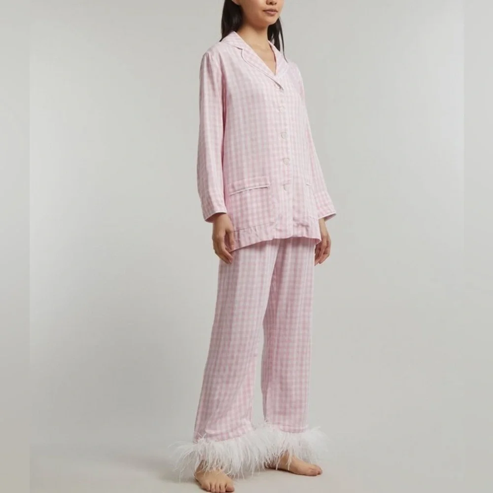 Sleeper Pink Vichy Party Pajama Set